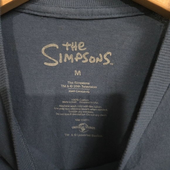 The Simpsons | Casual Blue Duff Short Sleeve Grapic Mens T Shirt - Picture 5 of 9